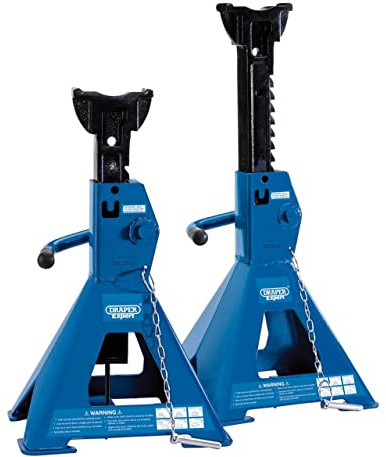 Draper 01813 Pair of Pneumatic Rise Ratcheting Axle Stands (3 Tonne)