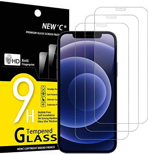 NEW'C 3 Stück für iPhone 12 Mini für Panzerglas (5,4 Zoll), Frei von Kratzern, 9H Härte, HD Displayschutzfolie, 0.33mm Ultra-klar, Ultrabeständig