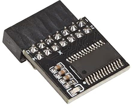 Módulo TPM 2.0 2x7P MSI de 14 Pines para Placas Base Win 11, Almacenamiento Seguro, Ampliamente Compatible con Soporte DDR3, Negro