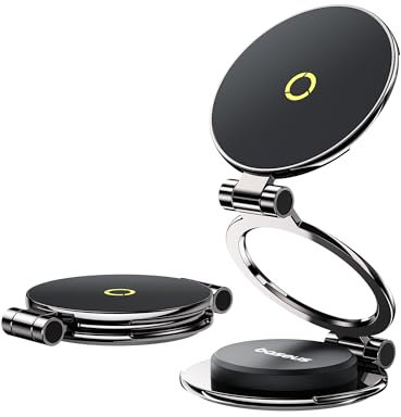 Baseus MagPro II Handyhalterung Auto Magnet, [Vollmetall] [20x N56 Magnete] [360° Drehbar & Ausziehbar] MagSafe Handy Halterung für iPad, iPhone 12-16 Serie und Handys mit Magnetring Zubehör