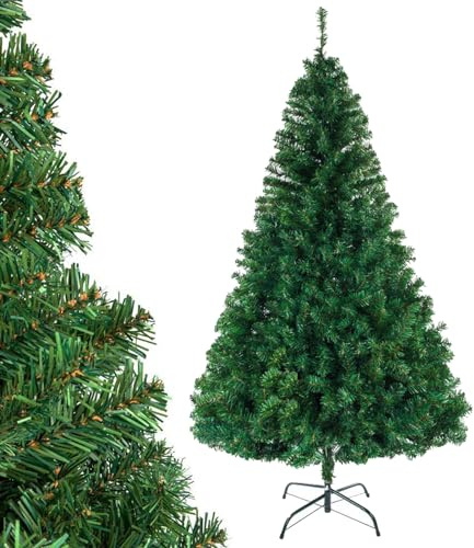 Alightup Sapin de Noël Artificiel de 120 cm, Arbre de Noel avec 230 Pointes de Branche, PVC Ignifuge, Support métallique - Montage Rapide pour la Maison, Les magasins, Vert