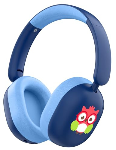 LOBKIN Cuffie Bambini, Auricolari Wireless per Bambini Bluetooth 5.4 Over-ear con Controllo del Volume a 85 dB e Cavo, Cuffie Bambina Regolabili Pieghevoli Ultraleggere per Scuola e Viaggi