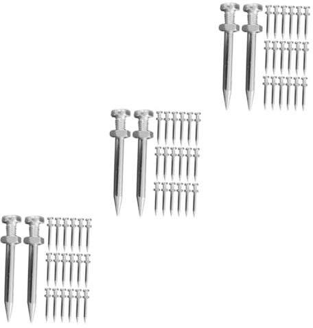 Cabilock 3 Series Accesorios De De Hierba Clavo Aireador De Césped De Jardín Clavos del Zapato del Aireador Zapatos con Clavos De Jardín De Aireador De Césped Metal 20 Piezas*3