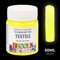 Decola Nevskaya Palitra Pintura Textil Fluorescente Amarilla | 50 ml para Tela Lavable | Neón Acrílico con Efecto Brillante bajo Luz Negra (Luz UV) | Calidad