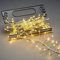 Konstsmide Micro LED Büschellichterkette Cluster, mit Aufroller, 200 bernsteinfarbene Dioden, 12V Außentrafo, silberfarbener Draht - 6470-890