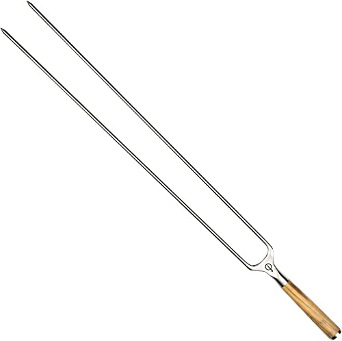 Forged Churrasco - Spiedini per barbecue, 50 cm, manico in legno d'ulivo, in acciaio INOX