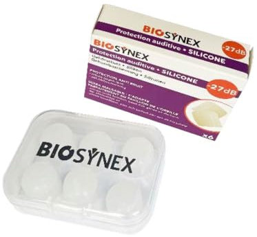 Biosynex Protection Auditive Silicone Transparent 3 Paires
