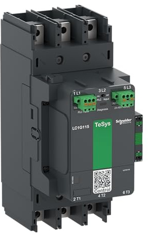 Schneider Electric High power contactor, TeSys Giga, 3 pole (3NO), AC-3 =440V 150A, advanced version, 200…500V wide band AC/DC coil