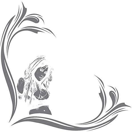 Avisa Auto Tattoo Window sticker Jennifer - 40,5x40cm 2-pieces Left & Right side