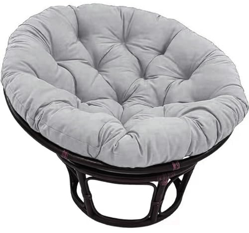 Cojines Papasan Sillón Cojín De Ratán para Sillón Cojín De Sillón Cojín De Jardín Cojín De Asiento Acolchado con Lazos Almohadillas De Asiento Redondas Y Gruesas para Muebles De Ratán