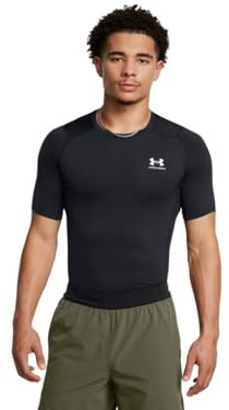 Under Armour Armour HeatGear - Maglietta a maniche corte a compressione, da donna, Nero (002), XL