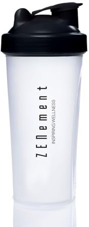 Shaker Grande Capacità 600 ml - Polipropilene Robusto e Traslucido - Senza BPA né HAA - Agitatore con Filtro Rimovibile per una Migliore Dissoluzione - Tappo a Vite Antigoccia