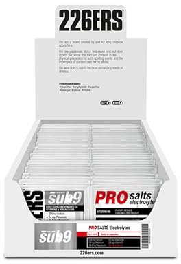 226ERS Sub9 Pro Salts Electrolytes, Sales Minerales con Vitaminas y Cafeína, Electrolitos - Cafeína, 40 Unidades