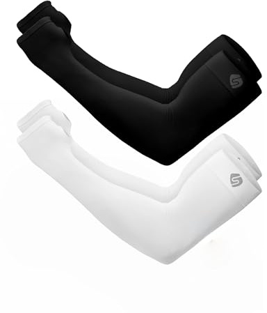 SHINYMOD Manicotti Braccia Anti UV per Uomo e Donna, Maniche a Braccio Protezione UPF 50+ Manicotto Braccio di Raffreddamento, Manicotti a Compressione per Pallavolo, Ciclismo, Golf, Corsa