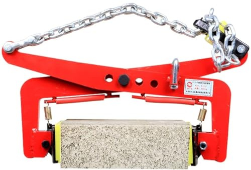 Morsetto di sollevamento per piastre, ganascia regolabile per sollevare e trasportare pietra, capacità 352-600 kg, morsetto verticale per la movimentazione di ardesia e pietra