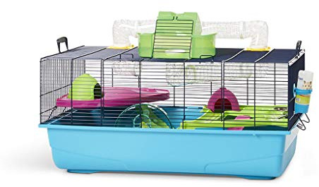 Savic Hamster Heaven Navy Blue Hamster Cage, 80 x 50 x 50 cm
