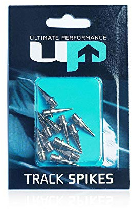 Ultimate Performance Men's 6mm Running Spikes, Silver, UK