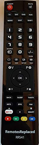 RemotesReplaced Ersatzfernbedienung kompatibel mit Aiwa TV-SE211