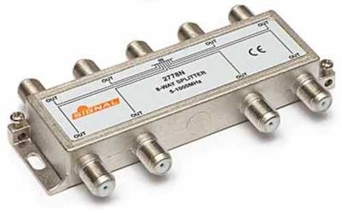 Antennfördelare FM/TV/DVB-T 8-fack R-8-signal