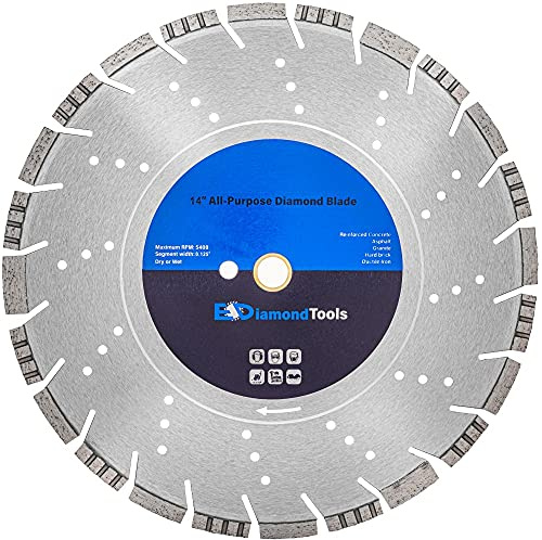 14 All Purpose Diamond Saw Blade for Concrete Asphalt 1 Arbor