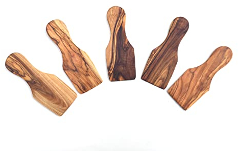 Set of 6 Raclette Spatulas, Raklet, Raclette Pusher Handmade from Olive Wood