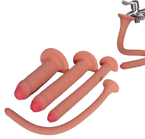 Lmgoc Silikon Extra Lang Analdildo Analdusche Vaginaldusche Einlauf Anal Spülung Vaginal Intimdusche Klistierschlauch Analreinigung Enema Irrigator Intimreinigung für Männer Frauen (S)