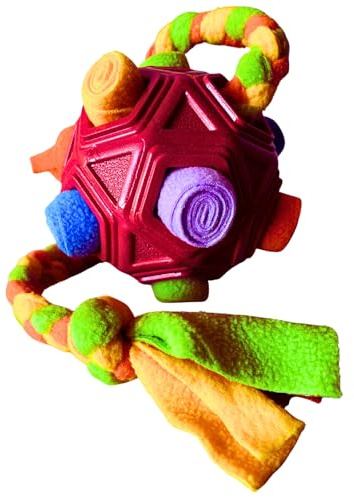 McBe Pets Juguete para Perros Interactivo 2 en 1 – Dispensador de premios + Tira y afloja – Enriquecimiento Mental para Perros Grandes y medianos – Resistente, Lavable, Tipo Snuffle