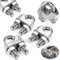Mbsomnus Wire Rope Cable Clip Clamps M2 12 Pcs Wire Rope Clamp U Bolt Clamp 304 Stainless Steel for 2mm Wire Rope Cable for Wire Fence Clips Garden Tension Wire Ropes