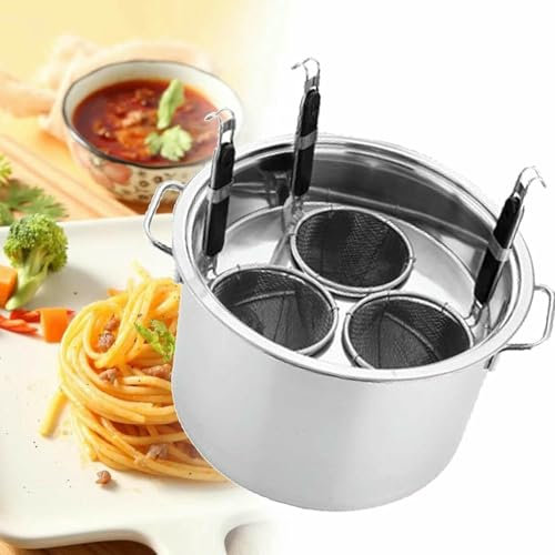 LYJYUJIE Ollas para Pasta de Acero Inoxidable comerciales para cocinar Espaguetis, Juego de Utensilios de Cocina para Espaguetis, Olla de Acero Inoxidable para cocinar Espaguetis, utensilio~/