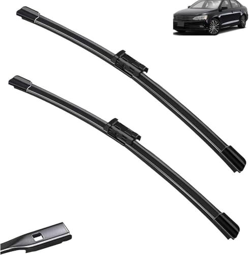 Escobillas limpiaparabrisas Delanteras para VW Jetta 6 MK6 A6 Passat CC 2012-2018 - Kit de Alto Rendimiento, Visibilidad Superior en Carretera, fácil instalación, Hojas Planas