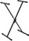 Tiger Keyboard Stand - Single Braced X Frame Keyboard Stand for Keyboards and Digital Pianos - Black