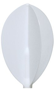 NineDartOut.us Cosmo Darts Fit Flight (Air) 3 Pack Pear Dart Flight (White)