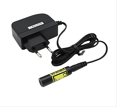 Laserräv linjelaser röd, 650 nm, 90°, 5 V DC, Ø 12 x 45 mm, fokus 1 m, laserklass 1, inkl. strömförsörjning – 70105711