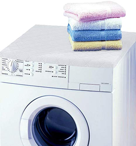Betz Housse pour Lave-Linge sèche-Linge avec Bord élastique Taille 60 x 60 x 4 cm Couleur Blanc