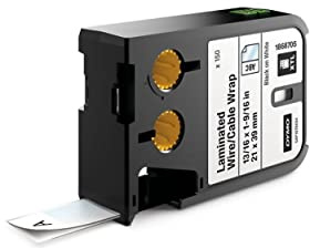 Dymo XTL Pack de 150 Etiquettes pour Gaine de câble/fil stratifié 21 x 39 mm Noir sur Blanc