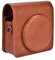 Dioche Fujifilm SQ6 Camera Case, Kameraschutzhülle aus PU-Leder mit Schultergurt und Tasche, Braun, braun