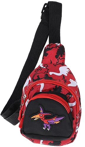 Lurrose Kinder Brusttasche Dinosaurier Cartoon Muster Leichte Umhängetasche Für Party Shopping Und Outdoor 5.5X2.8X7 Zoll