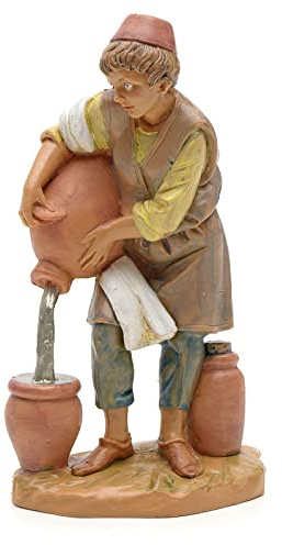 Holyart Presepe Fontanini: Pastore con anfore 12 cm Fontanini