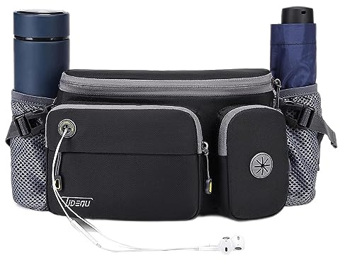 TUDEQU Large Hiking Waist Pack | Dog Walking Fanny Pack | Bum Bag for Men
