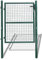 Jopassy Gartentor Gartentür, 125x100cm Grün Zauntor inkl. Schloss, Türklinke, und 3 Schlüsseln, Robust und langlebig, Hoftür Gartenpforte Gartenzaun