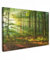 MuchoWow© Bild auf Leinwand Groß 120x80 cm XXL Schlafzimmer Bilder Wand Deko Wohnzimmer Modern Wanddeko Bilderwand Geschenk Sonne - Wald - Bäume - Natur - Herbst