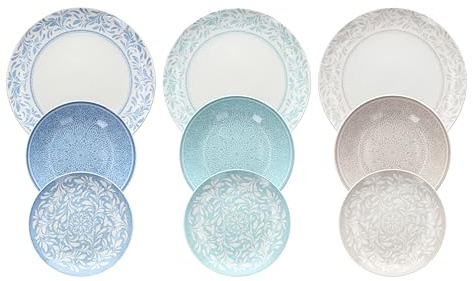 Tognana Celine, Servizio piatti 18 pezzi, porcellana, multicolor