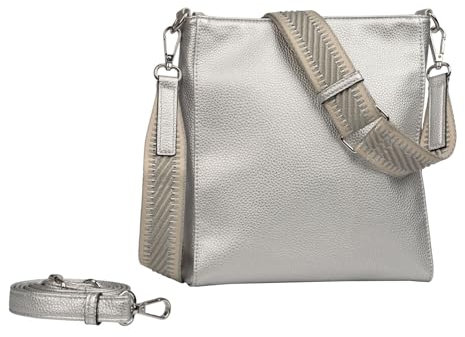 Gabor bags Silena Damen Umhängetasche Crossbody Bag Klein Silber