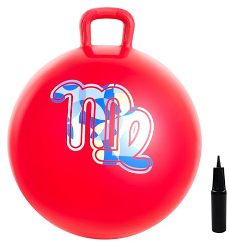 U&C Planet Balones Saltadores 45 cm Pelota de Salto para Niños 3-8 Pelota de Saltar Hinchable con Bomba Apto para Uso en Interiores y Exteriores Regalo Ideal