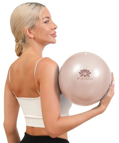 PAIDU Pilates Ball 10-inch Core, Anti-Explosion and Anti-Slip Mini Yoga Balls, Suitable for Pilates, Yoga, Core Training, Physical Therapy, Balance, Stability, Stretching Exercises