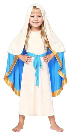 Generico Barnkrubba Kostymer - Kristna klänningar, Religiösa spjälsängsdräkter | För Pojke Flicka Kyrka, Skola, Semester, Familj Fest, Rollspel Och Andra