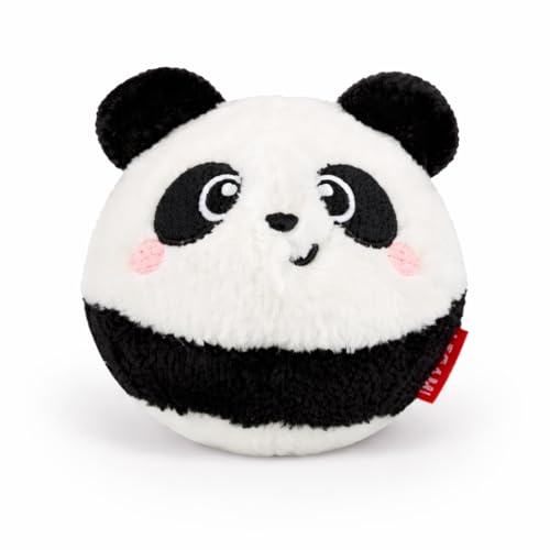 LEGAMI Bouncing Gang plysch Flummi, springboll med mjuk plysch, panda