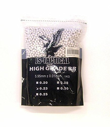JS-Tactical Balles 1 kg – 0,23 Soft Air 4348 Balles 6 mm Première Qualité Précision Maximale