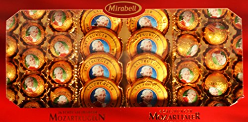 Mirabell Mozart Kugeln Geschenkpackung 600 g 26 Mozartkugeln / 8 Mozarttaler