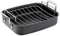 Tefal Jamie Oliver Premium Harteloxierter Bräter mit Gestell, 26 x 32 cm, Aluminium mit Edelstahlgriff und -boden, Schwarz, Rechteckig